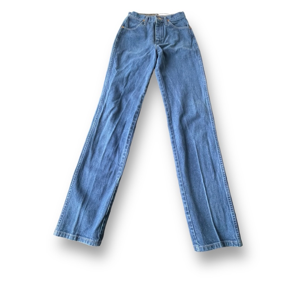 Wrangler Med Stonewash Cowboy Cut Slim Fit Jean Women's Size 5x36 Western Wear